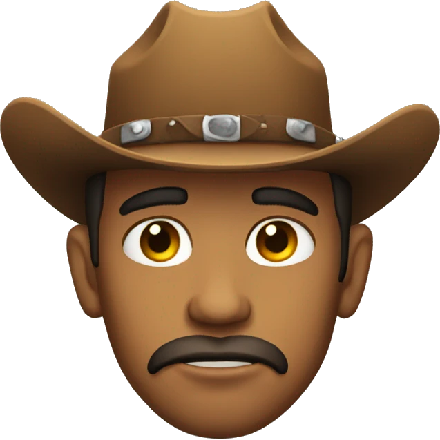 sad sensual cowboy emoji