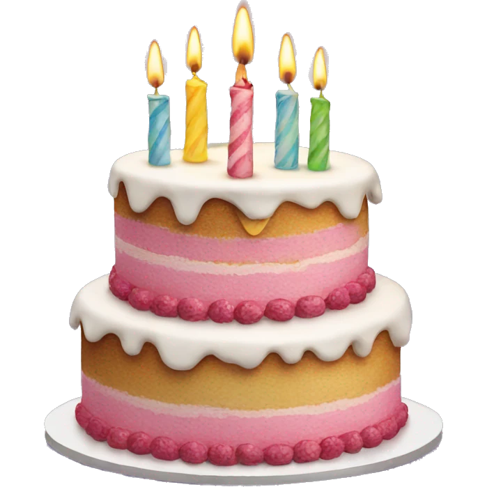 Big birthday cake  emoji