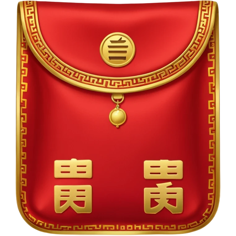 福 a red pocket with Chinese characters on it emoji