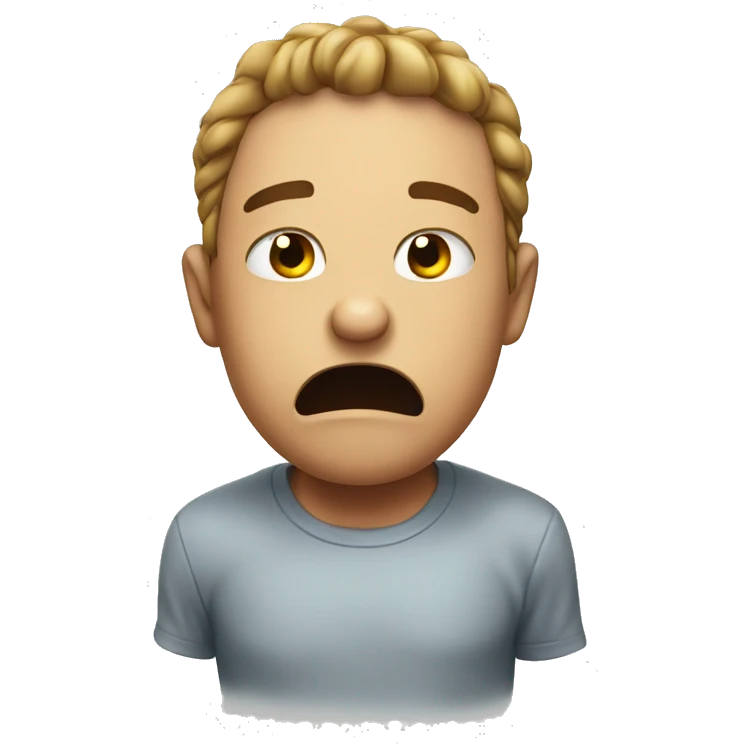 someone grossed out emoji