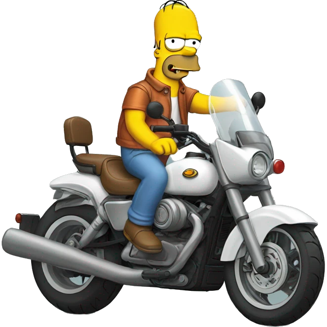 simpson en moto emoji