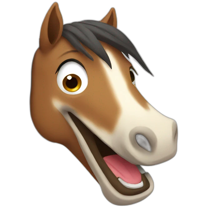 horse lAUGH emoji