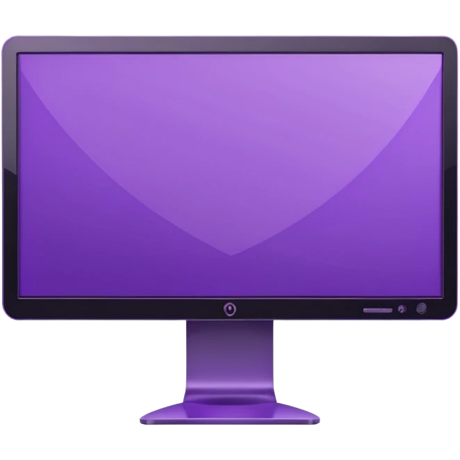 purple wide screen monitor emoji