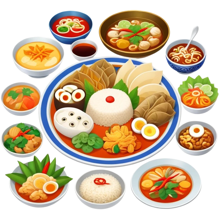 Laos food emoji