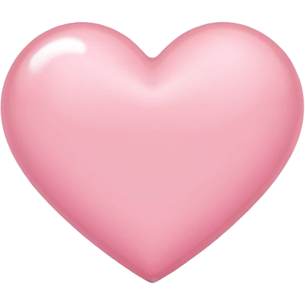 Light pink heart emoji