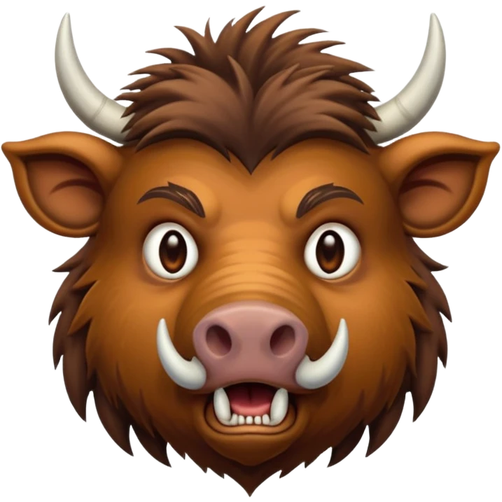 Crazy boar emoji