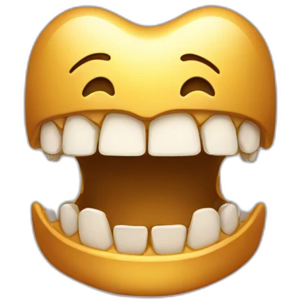 Golden teeth emoji