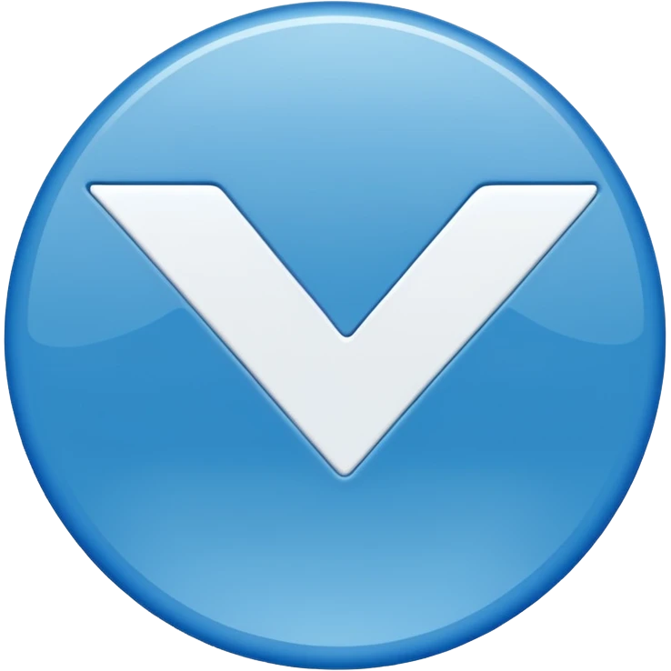 Blue circle Verification tick emoji