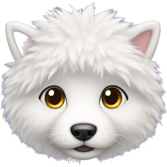 cute white furry emoji