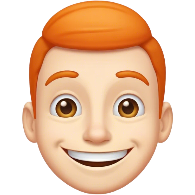 Smiling goofy face emoji
