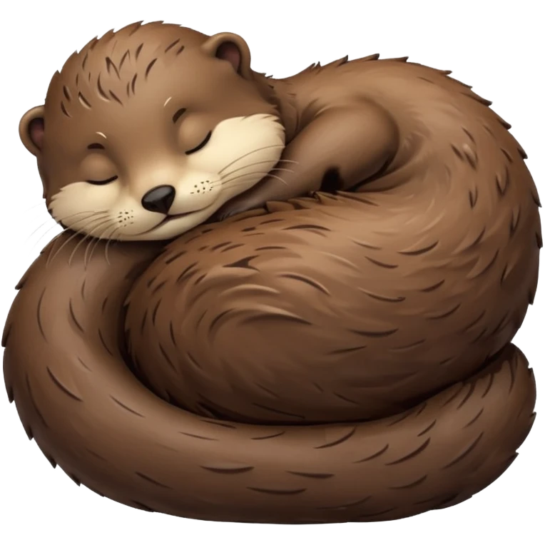 otter sleeping emoji