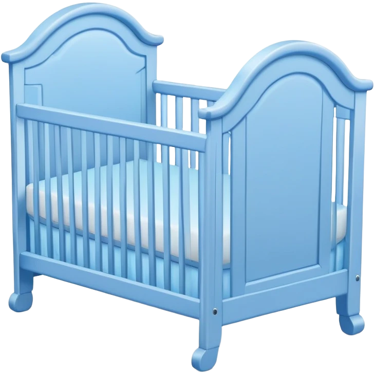 Blue baby crib emoji
