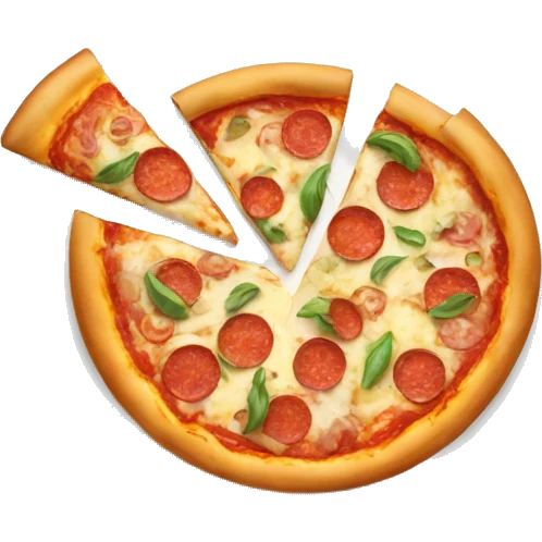A plate of pizza  emoji