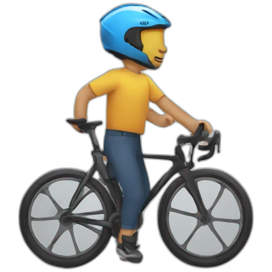Chat shr un velo emoji
