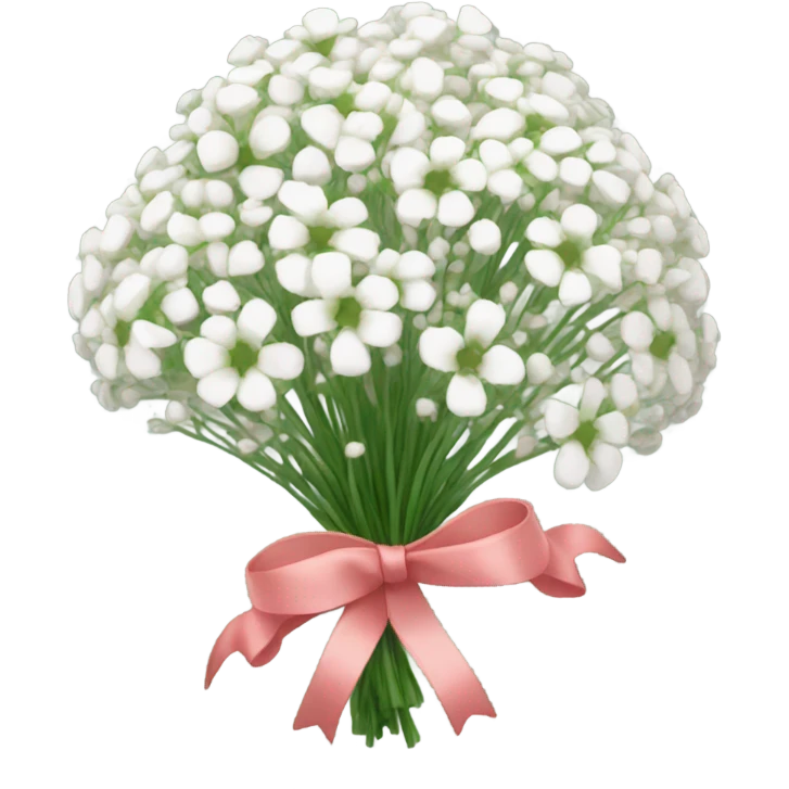 baby breath flower with ribbon emoji