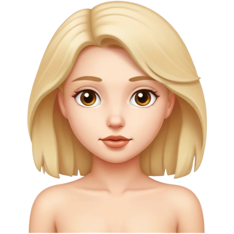 Девушка без одежды emoji