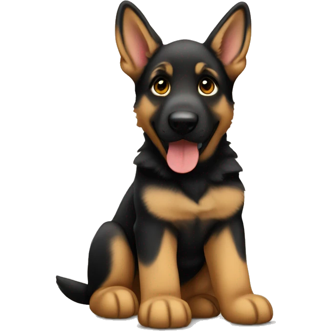 German Shepherd puppy emoji