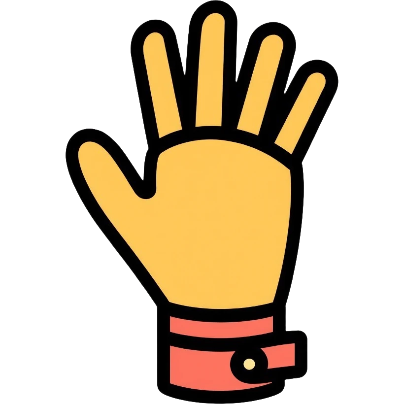 Goalkeeper glove emoji