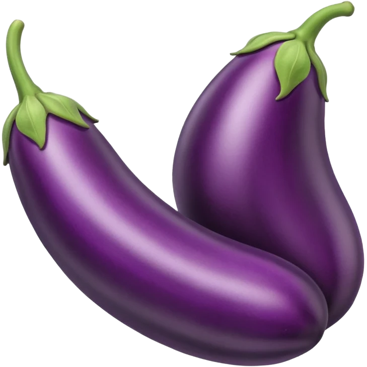 Eggplant. 12 inches long. emoji
