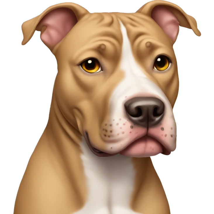 pitbull dog with fully tan coat emoji