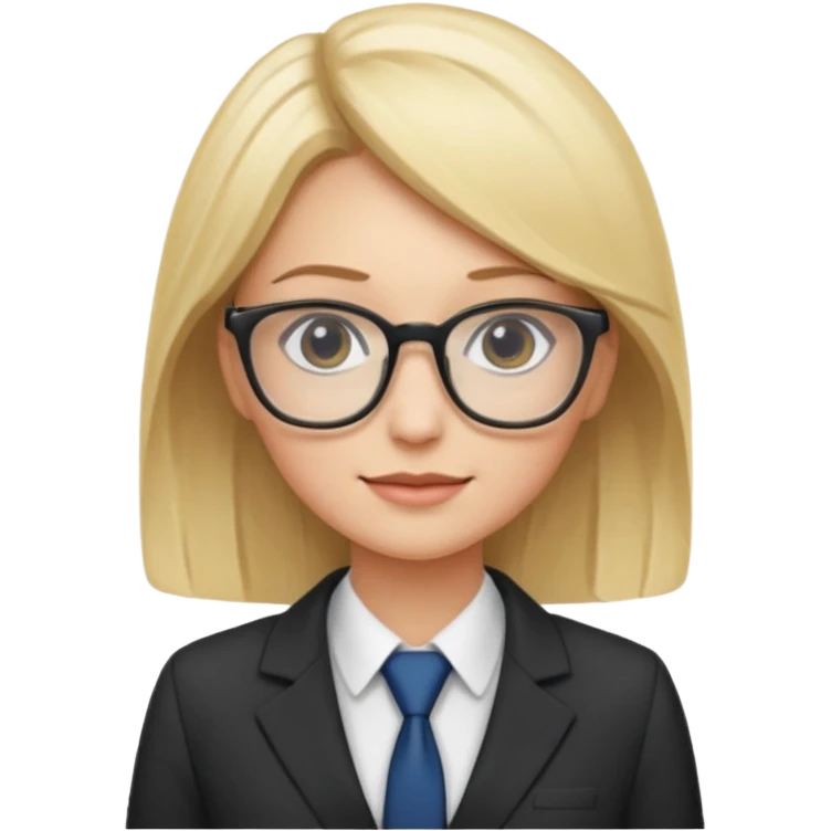 blonde womand, cute, from sector commercial emoji