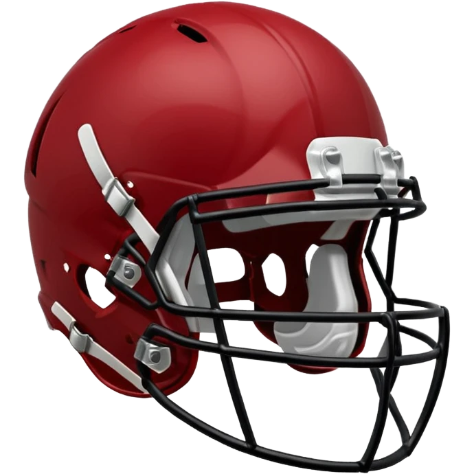 college football player helmets dark red  emoji