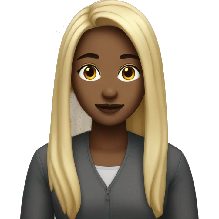emji girl long hair emoji