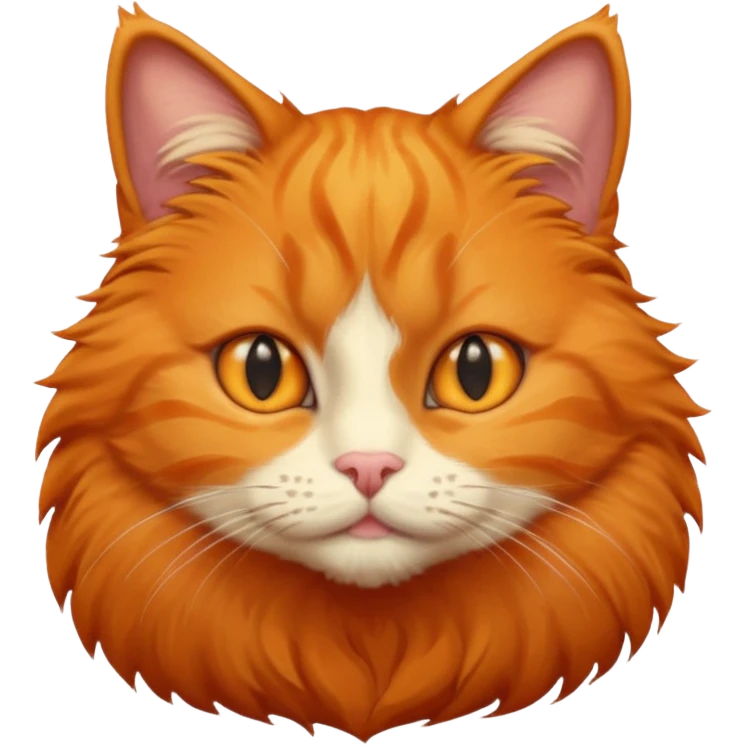 orange cat with no right eye  emoji