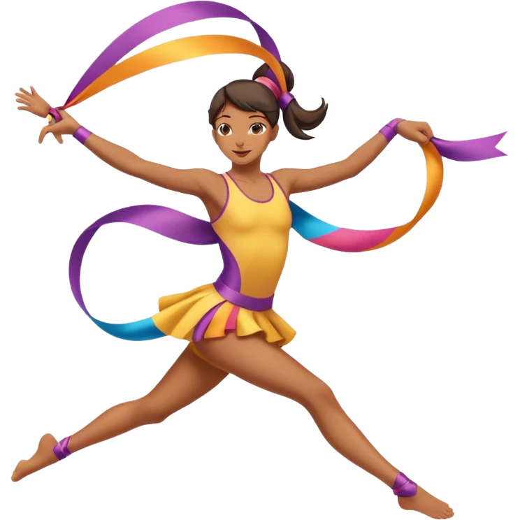 Acrobat + ribbon emoji