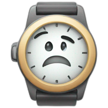 Annoyed checking watch emoji