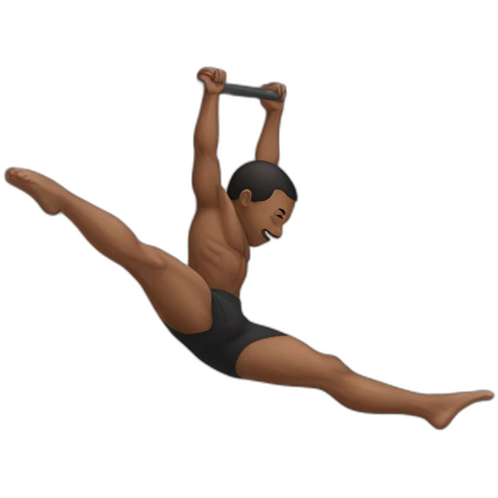 human flag, calisthenics emoji