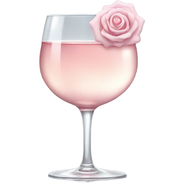 Glass of rose wine emoji
