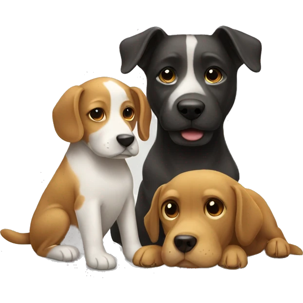 dog with other dog emoji