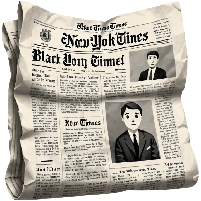 generate realistic detailed news paper NY emoji