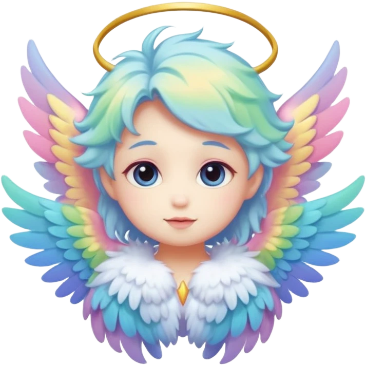 Pastel winged divine ethereal cute adorable fluffy colorful Pokémon emoji