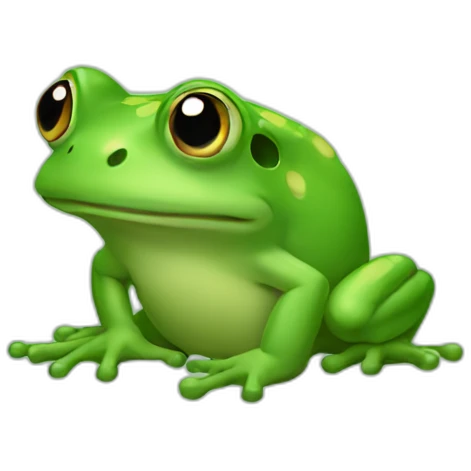 Rare green internet frog meme emoji