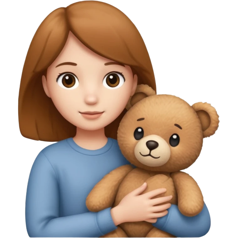 a flower in hand that holds the bear emoji