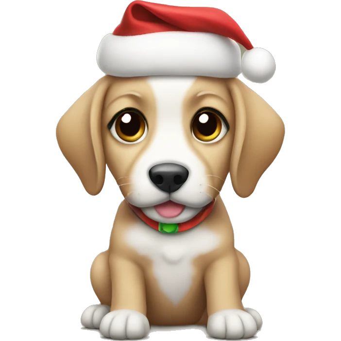 christmas puppy emoji