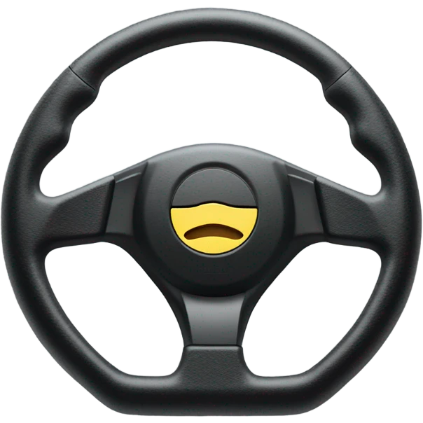 Steering wheel drift car emoji
