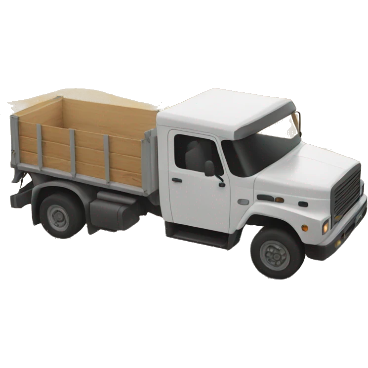 Truck on the sun emoji