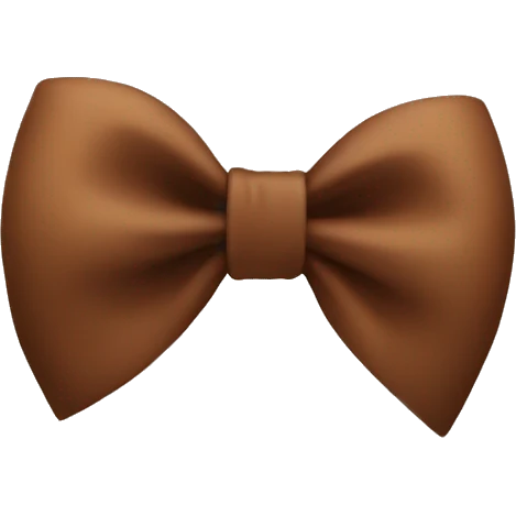 Brown bow emoji