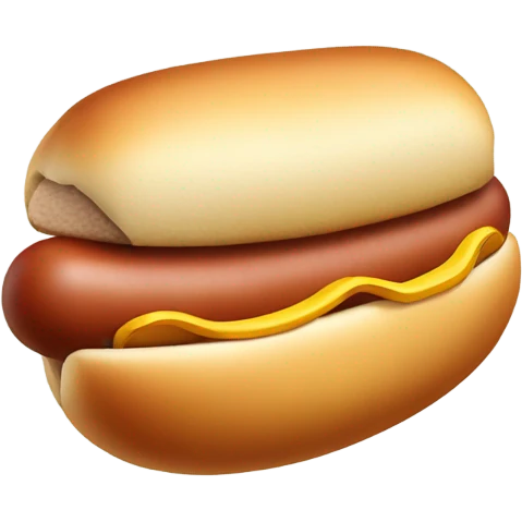 Hot dog emoji