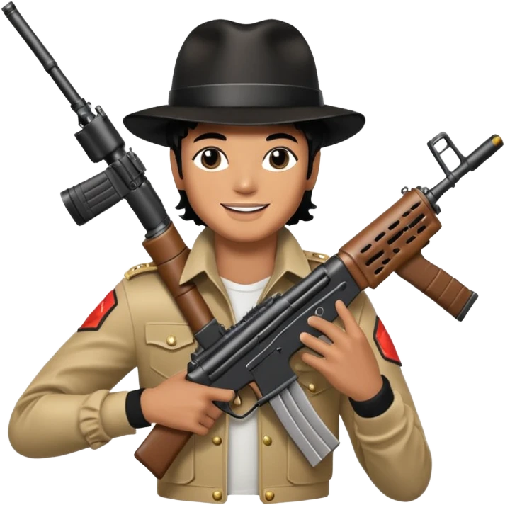 Michael Jackson holding an LMG emoji