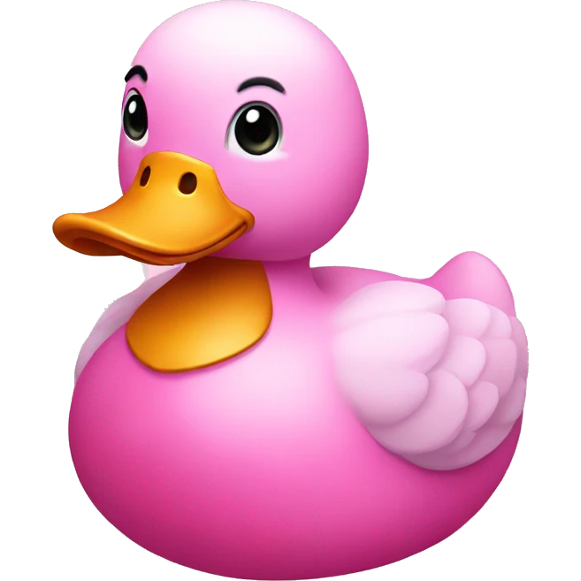 Pink duck emoji