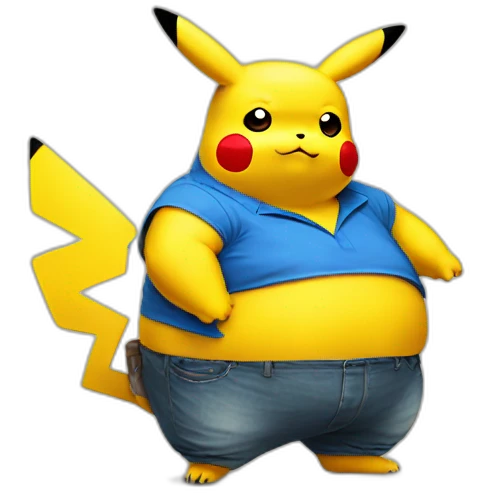 pikachu massively obese emoji