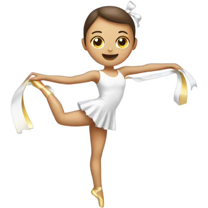 Rhythmic gymnastics with ribbon  emoji