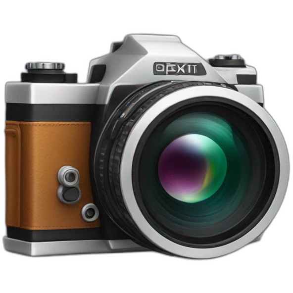 film camera with opened back emoji