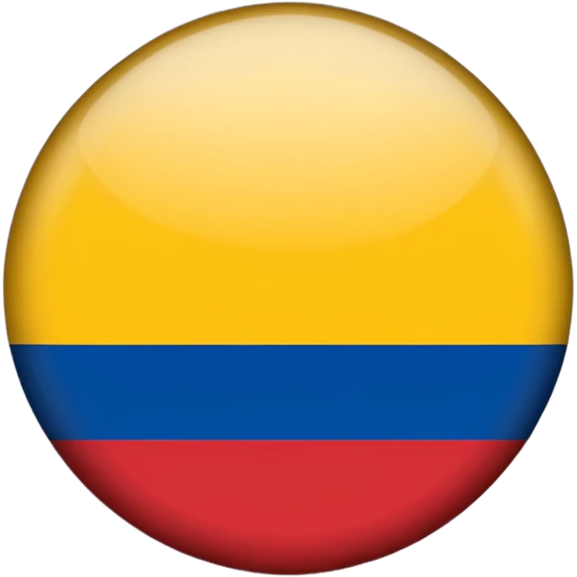 Bandera de colombia circular emoji