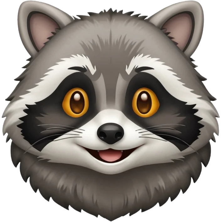 emoji raccoon emoji