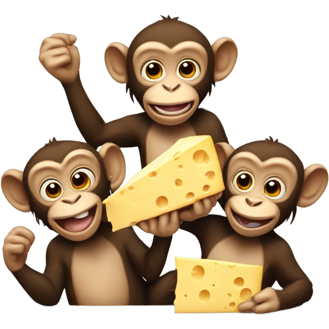 cheese eating surrender monkeys  emoji